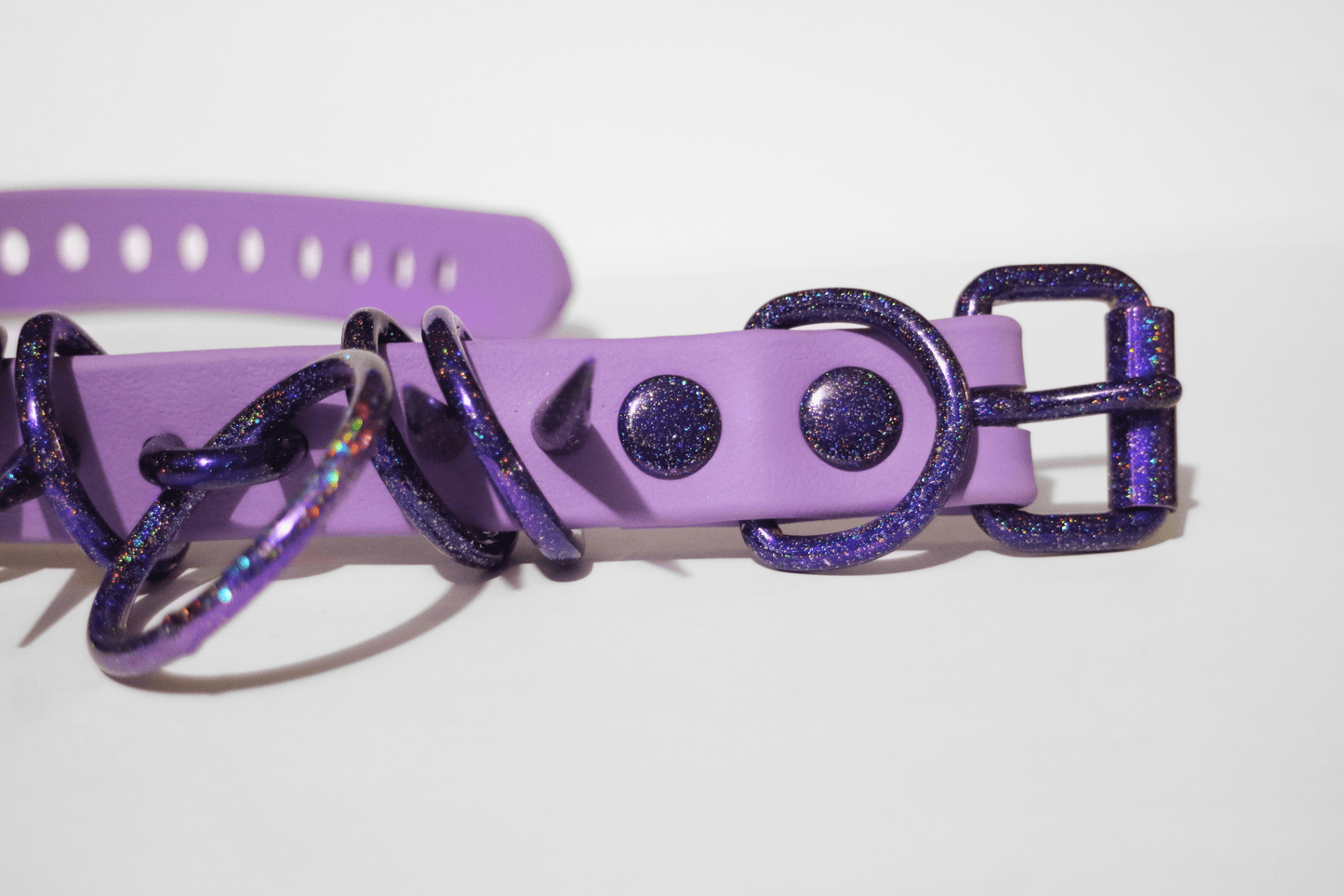 Cosmic Amethyst Holographic Scary Dog Privilege Monochrome - MTO