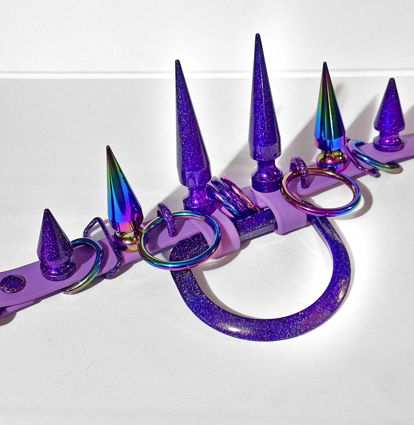 Cosmic Prism Amethyst Knocker Collar - MTO