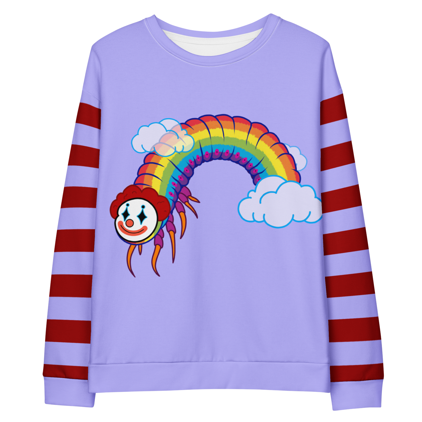 Clownipede Striped Clowncore Unisex Sweatshirt