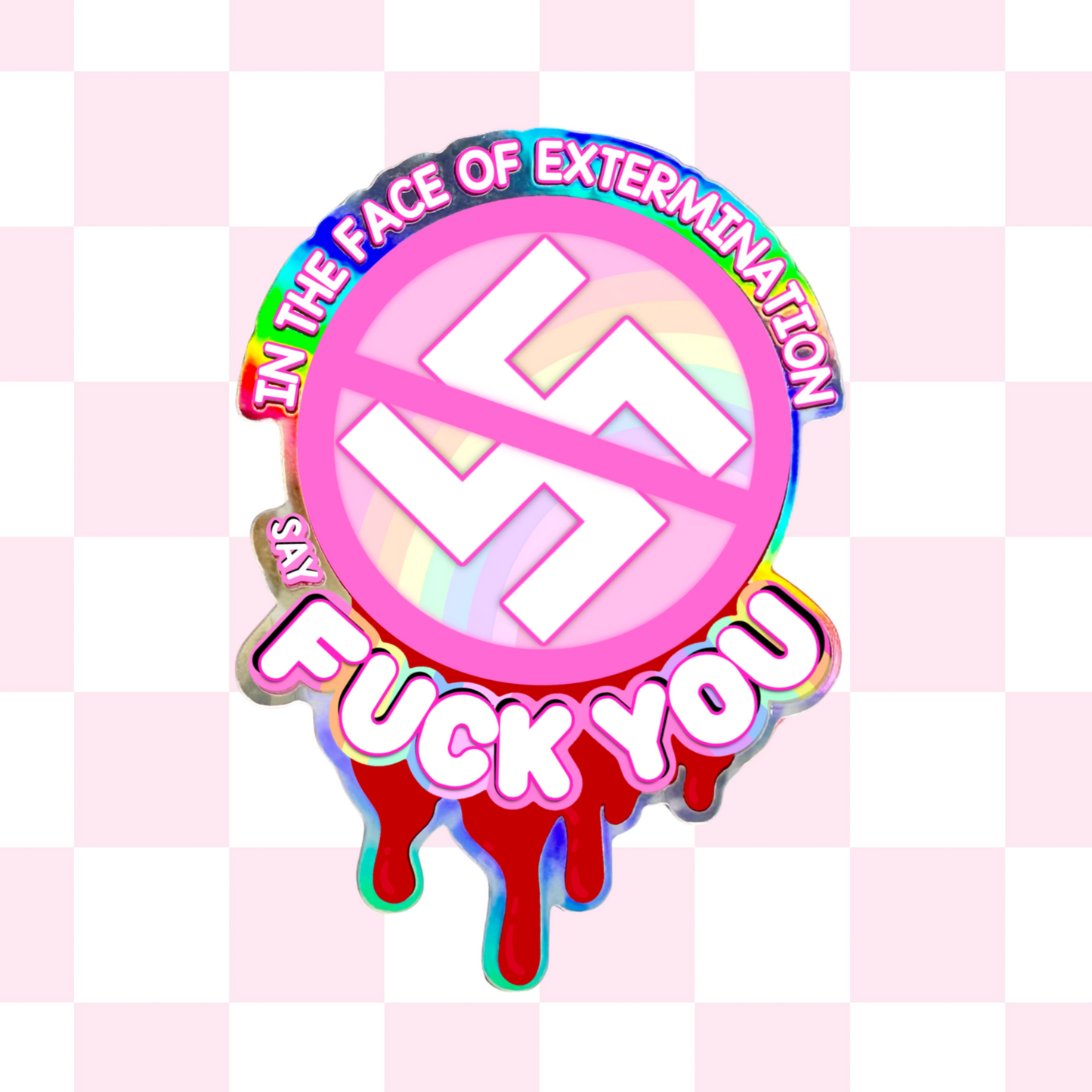 MCR Anti-Nazi Pride Sticker (Holographic)