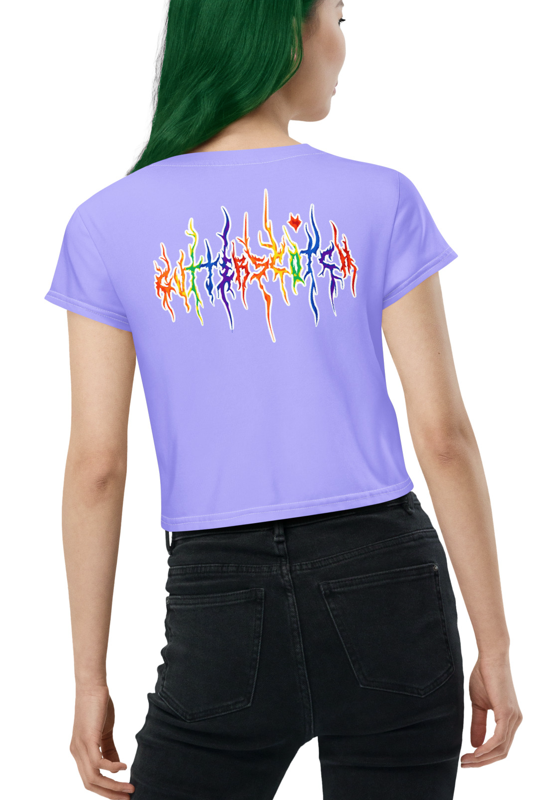 Clownipede cropped baby tee
