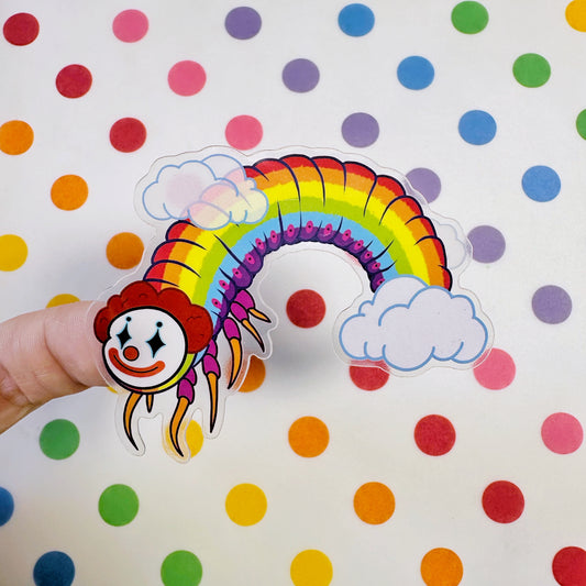 Clear Clownipede Sticker