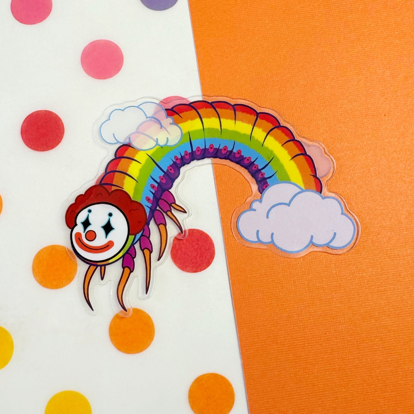 Clear Clownipede Sticker