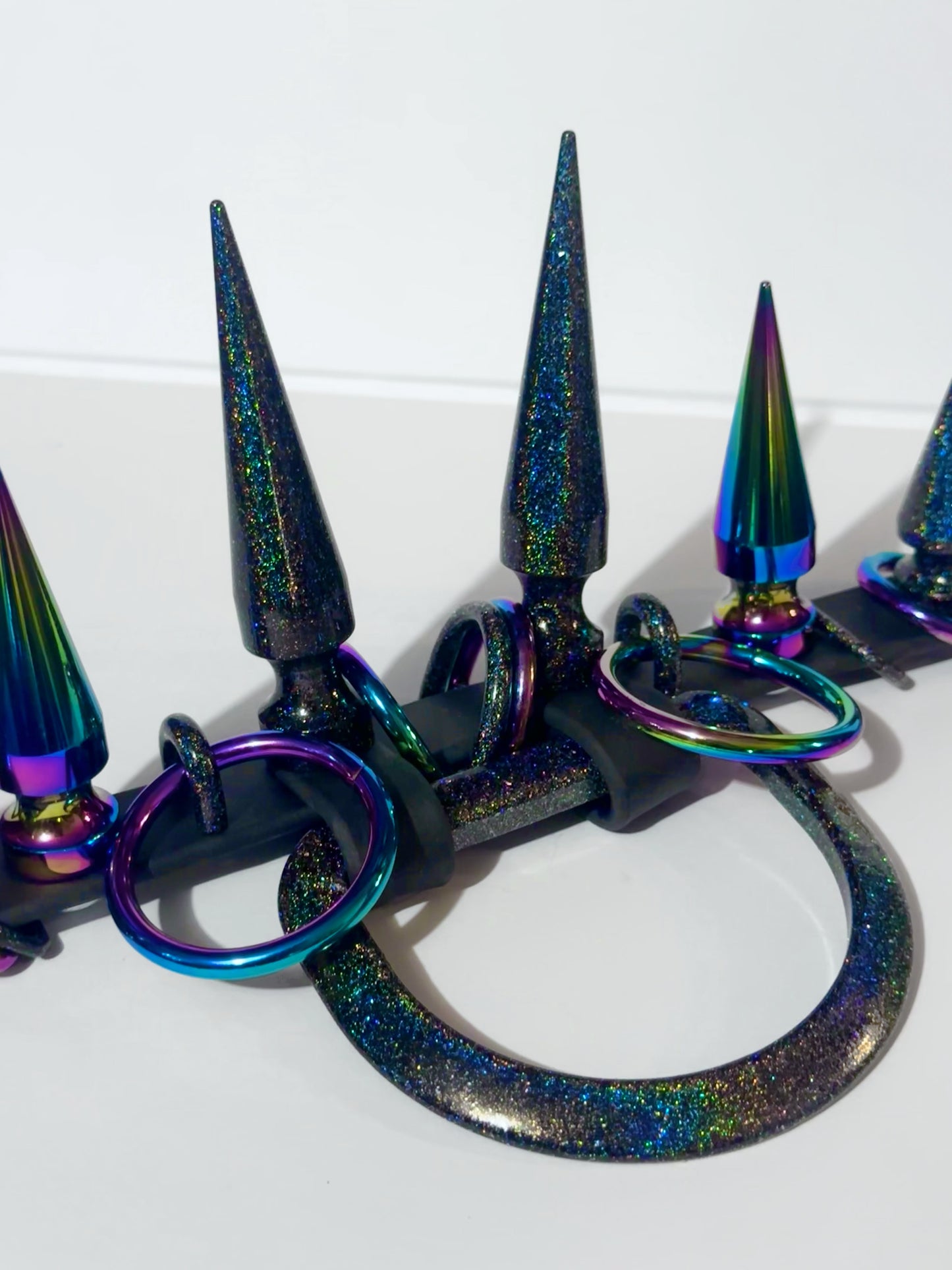 Cosmic Prism Black Knocker Collar - MTO