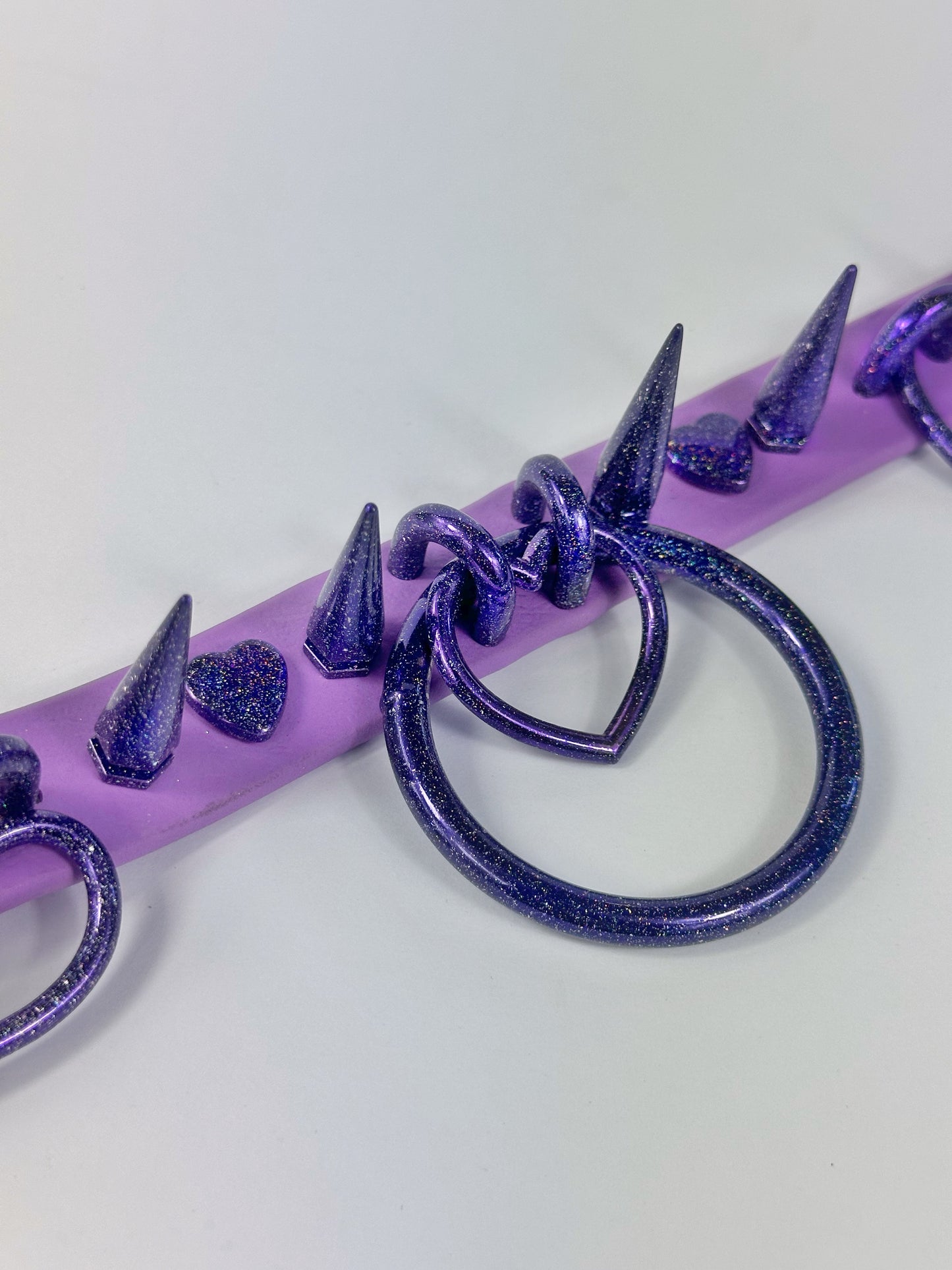 Cosmic Amethyst Holographic Sweetheart Monochrome - MTO