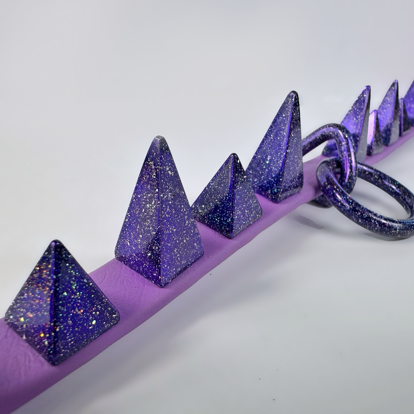 Cosmic Amethyst “Baby Teeth” Holographic Monochrome - MTO