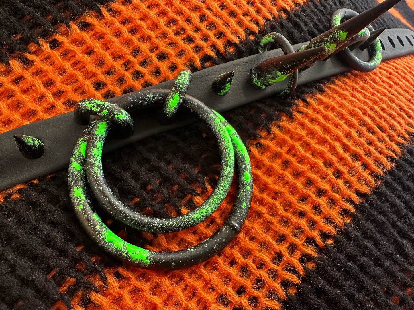 Venom - Black & Neon Green Splatter