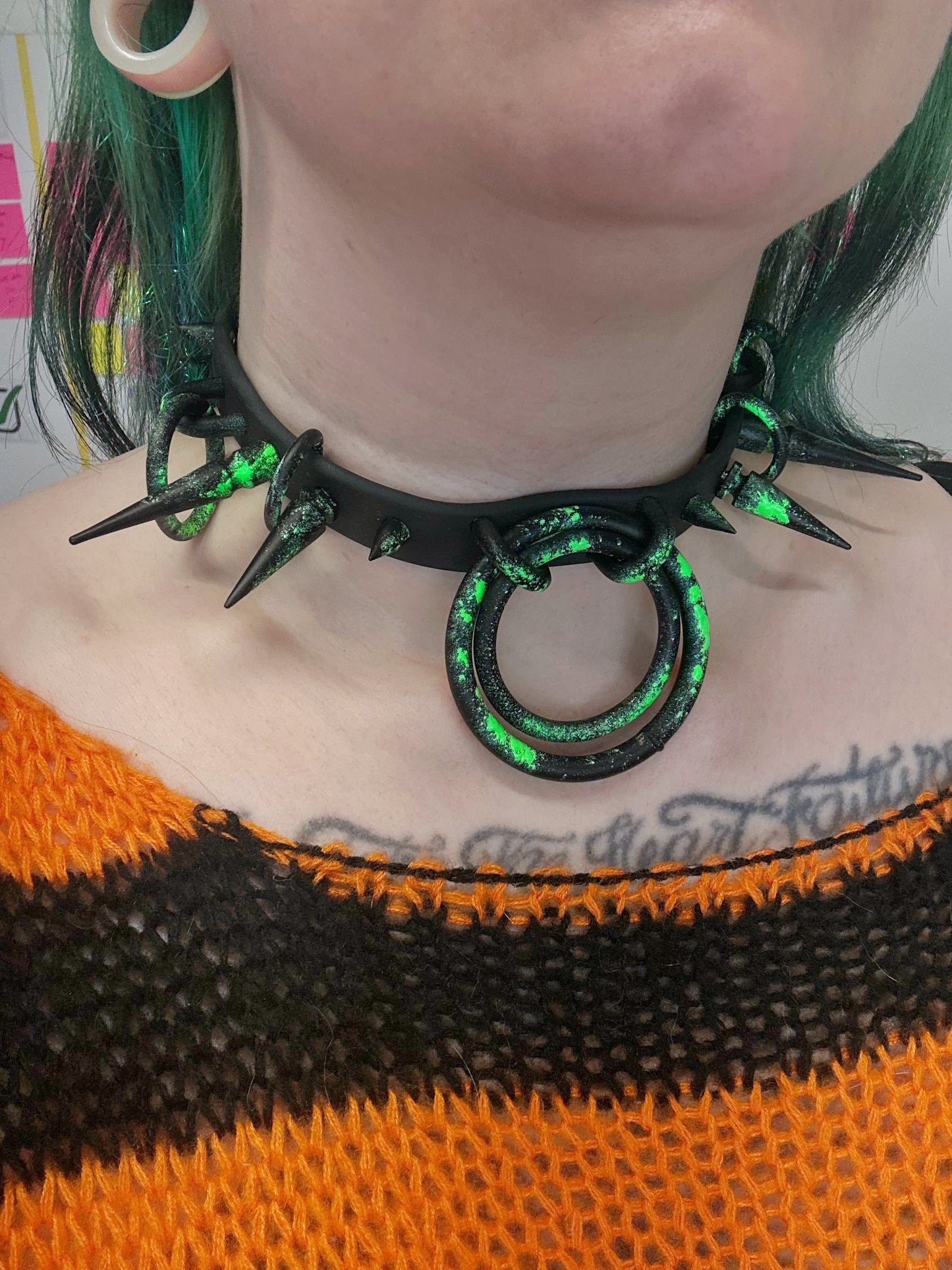 Venom - Black & Neon Green Splatter