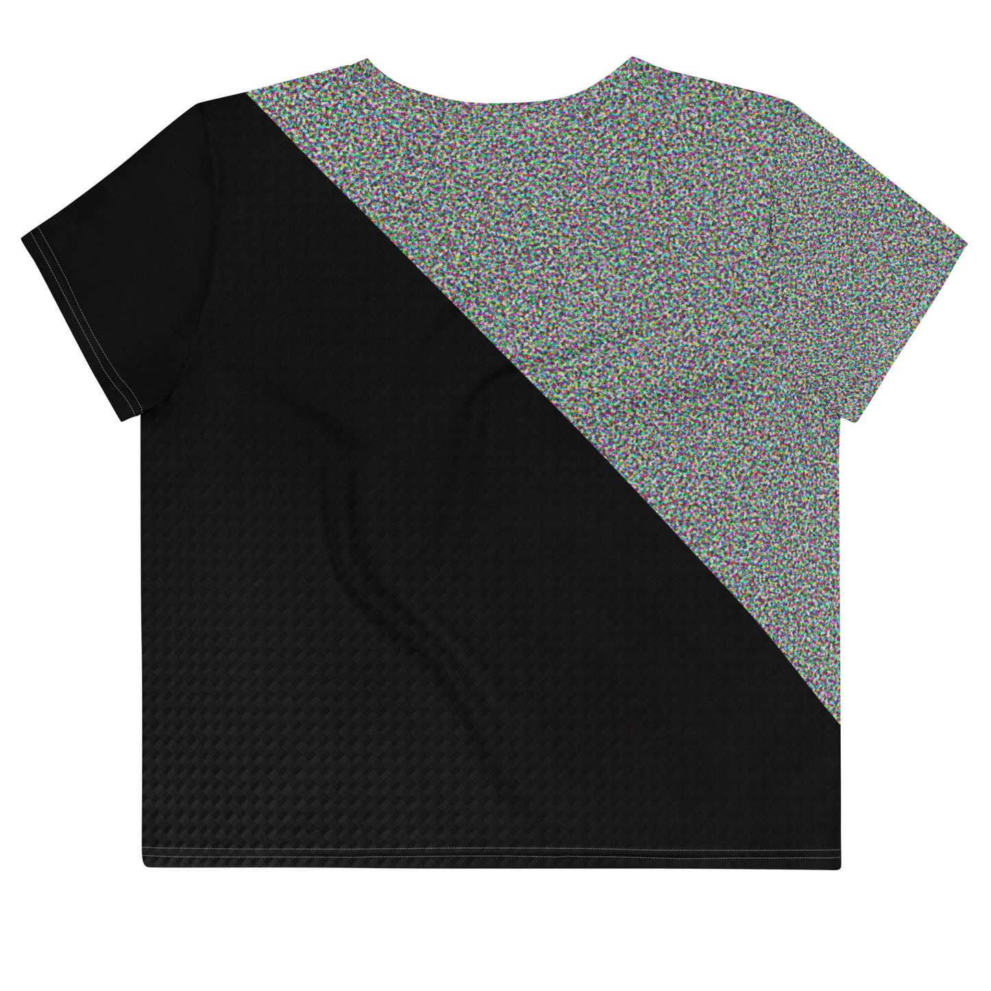 Trans Dimensional Frequencies Pride TV Crop Tee