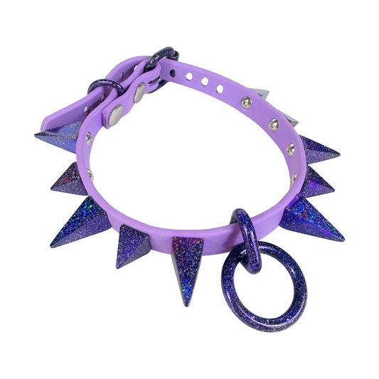 Cosmic Amethyst “Baby Teeth” Holographic Monochrome - MTO